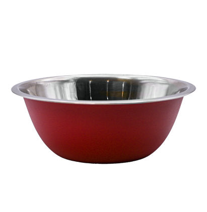 STAINLESS STEEL BOWL-24 CM-RED