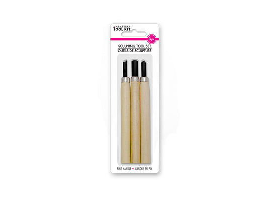 Crafter's Toolkit: Carving/Sculpting/Modelling Tool Set 3pc Asst B) Sculpt
