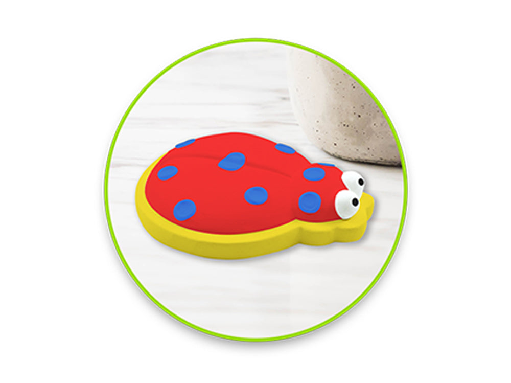 Krafty Kids Kit: 2.75" DIY Plaster Medallion Coloring Kit w/3 Markers A) Ladybug