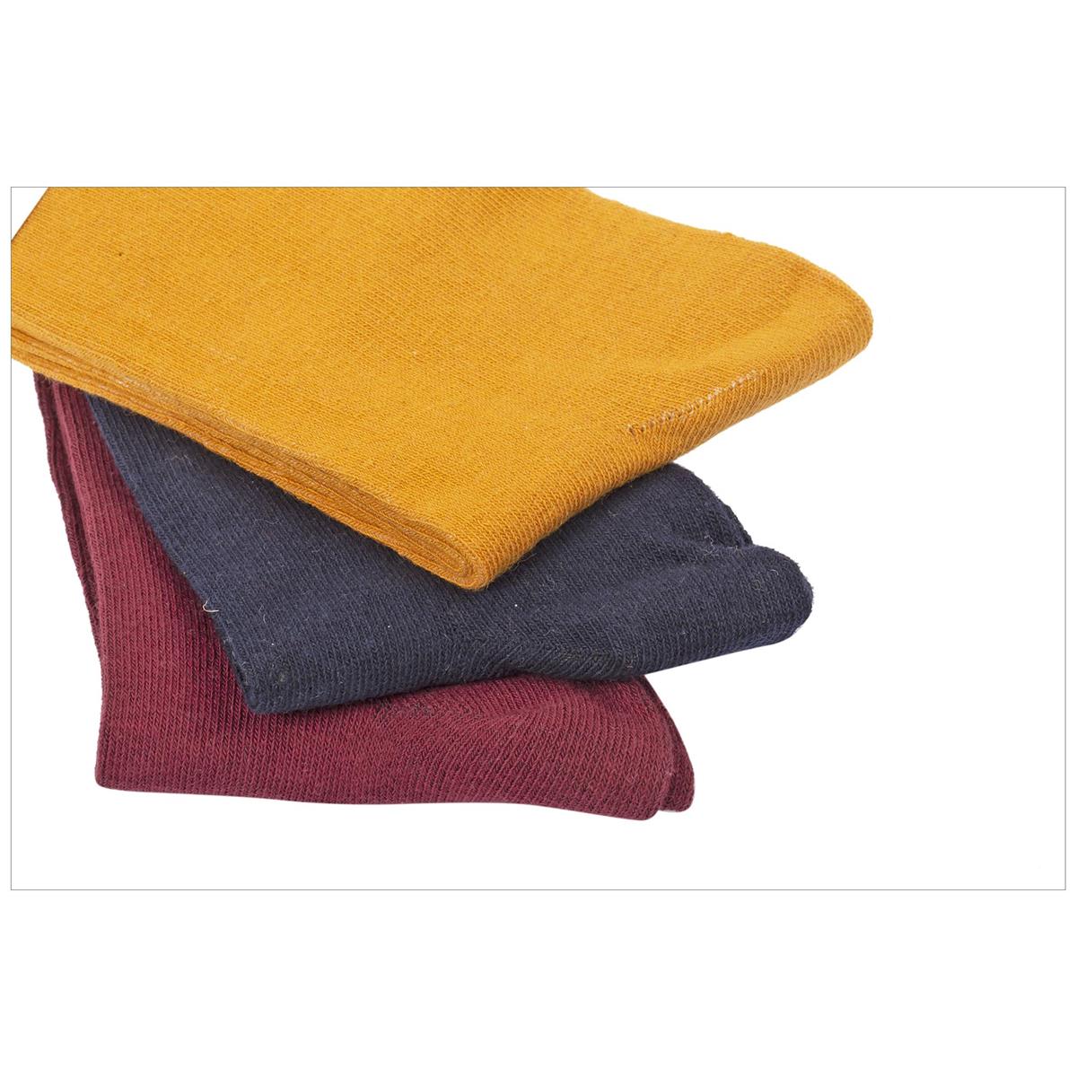 Sox, Men's Solid Socks, 3 asst, Crew, cott/poly/span, hc