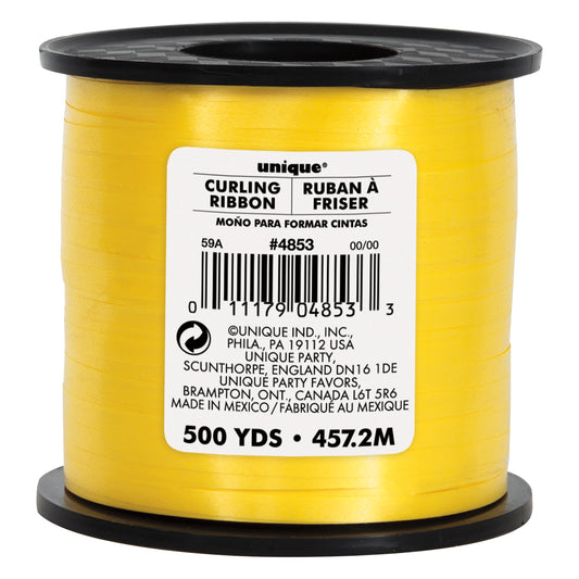 Daffodil Yellow Curling Ribbon – 500 Yards Balloon & Gift Ribbon