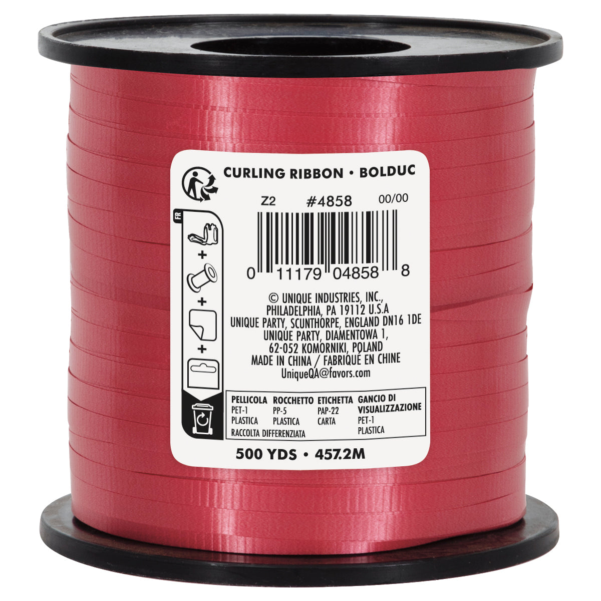 Red Curling Ribbon – 500 Yards Balloon & Gift Ribbon