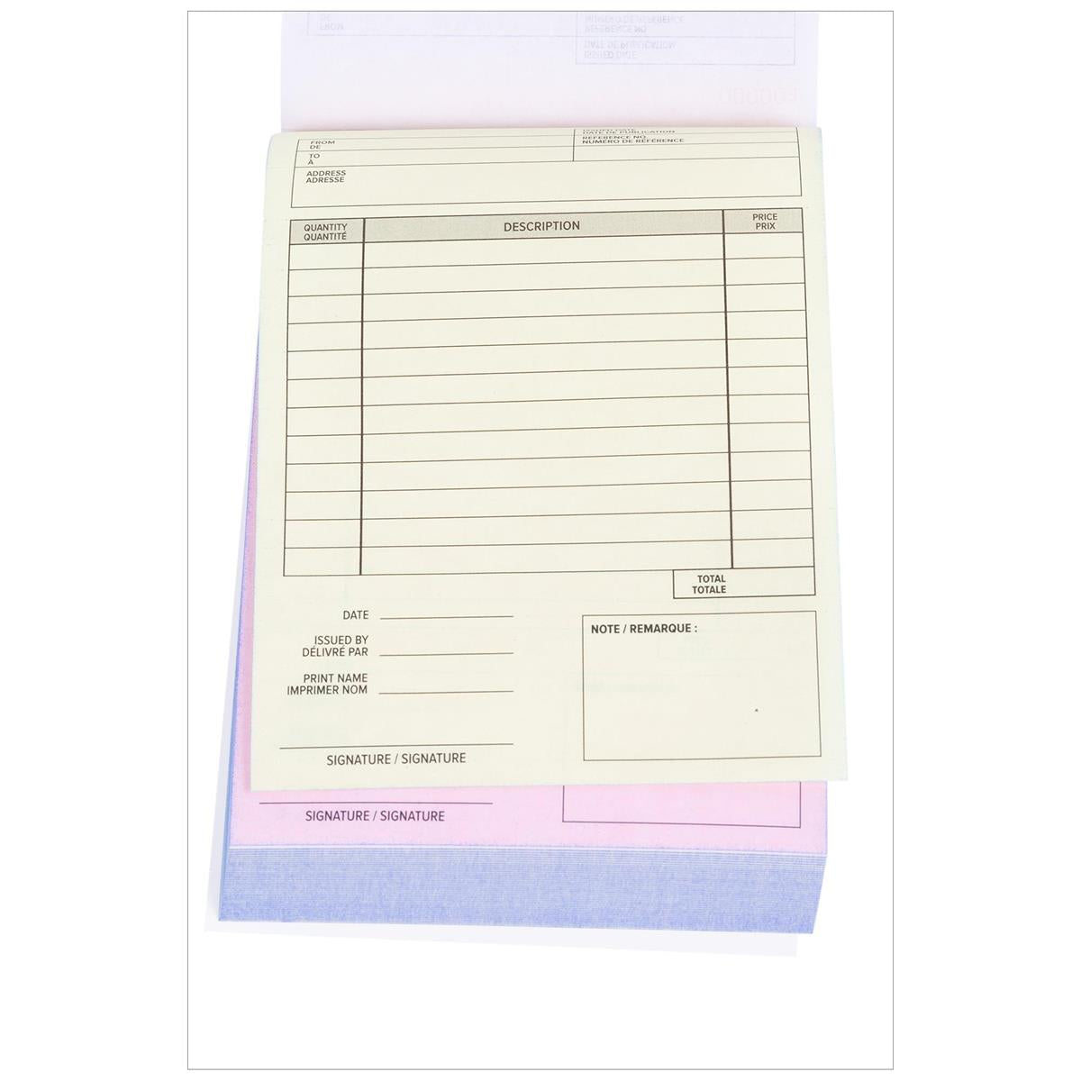 O.WKs. 50 Triplicate Delivery Book Carbonless Delivery notes book