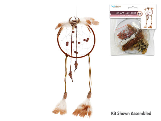 Craft Medley Kit: DIY 16.8"x4.8" Dream Catcher Kit C) Natural