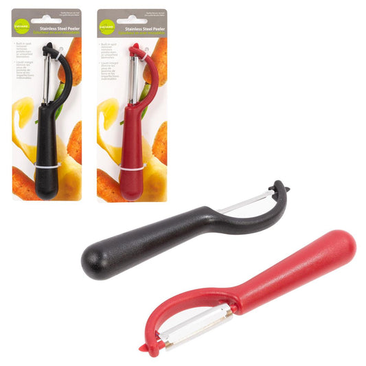 L.Gourmet Straight Peeler w/ Potato Eye Remover, 2 colors, t.o.c.(CP)