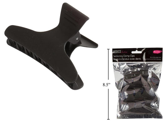 Bodico Salon, 9-PC Sectioning Clamp Clips, printed bag