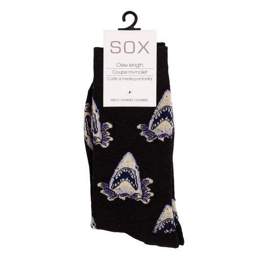 SOX, Men's Socks, Shark Bite! ,cotton/polyester/spandex, hc