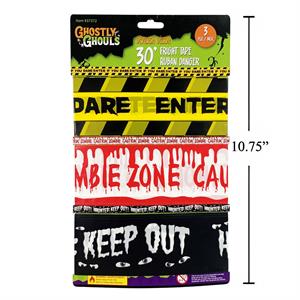 G.Ghouls 3pcs 30' Fright Tape, 3asst./card,  header