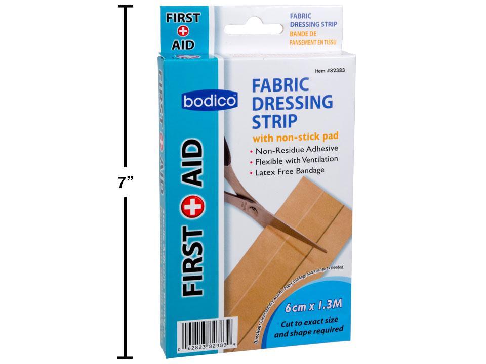 Bodico Fabric Dressing Strip. 6cm x 1.3m, color box.(HZ)
