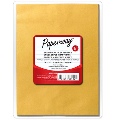 BROWN ENVELOPES - 5 9" X 12"