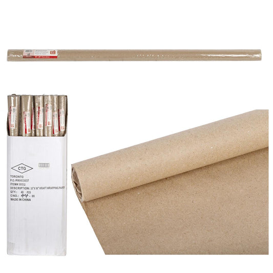 O.WKs. 30" x 96" Wrapping Paper,  shrink wrap 48/dsp