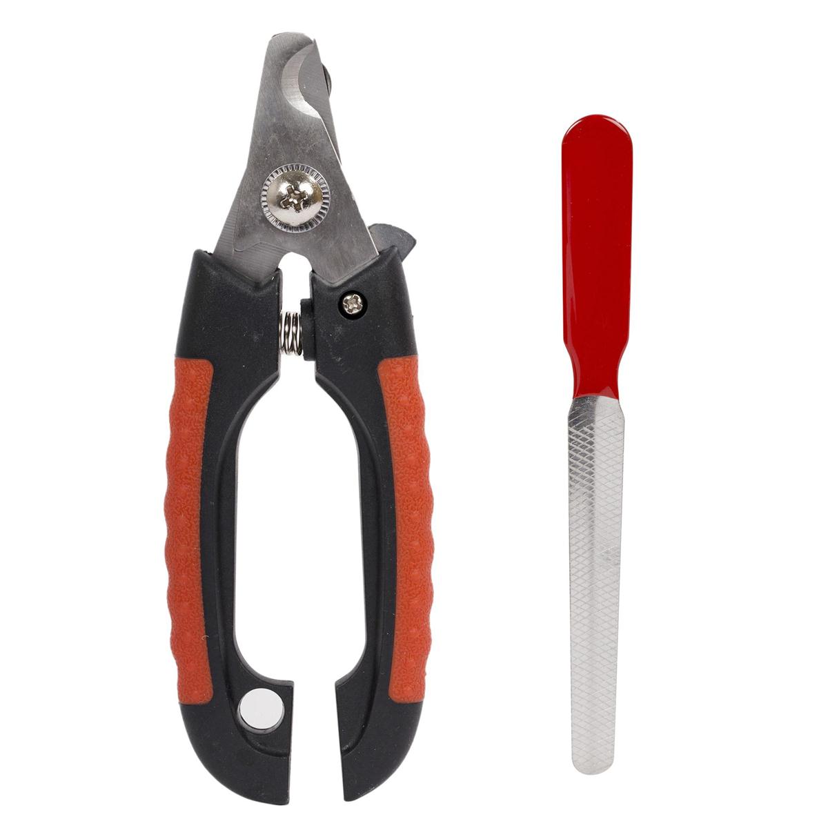 Pet Nail Clippers and File Set 6.5"/5.5", 2 pc set,Insert card (DCS)
