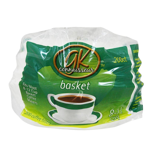 200-pc 8" Basket Coffee Filter, GK, polybag