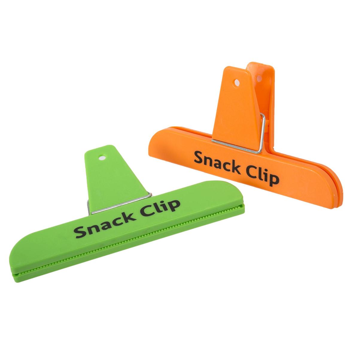Luciano 2-pc Large Snack Clip, 3 colours, toc, 6/clip strip (HZ)