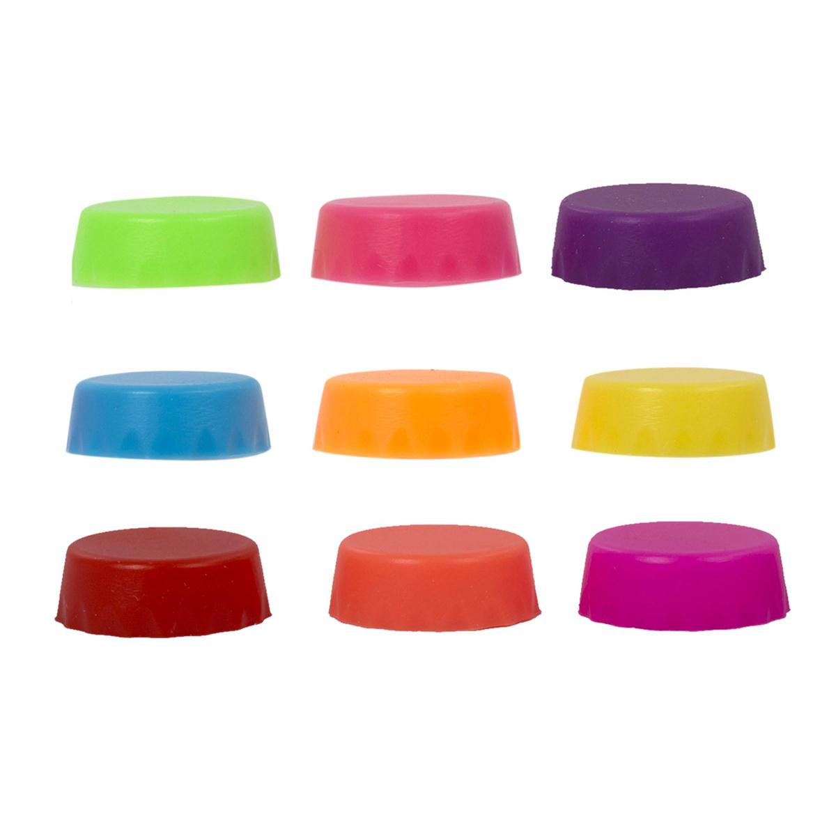 Luciano 9-pc Reusable Bottle Caps, b/c
