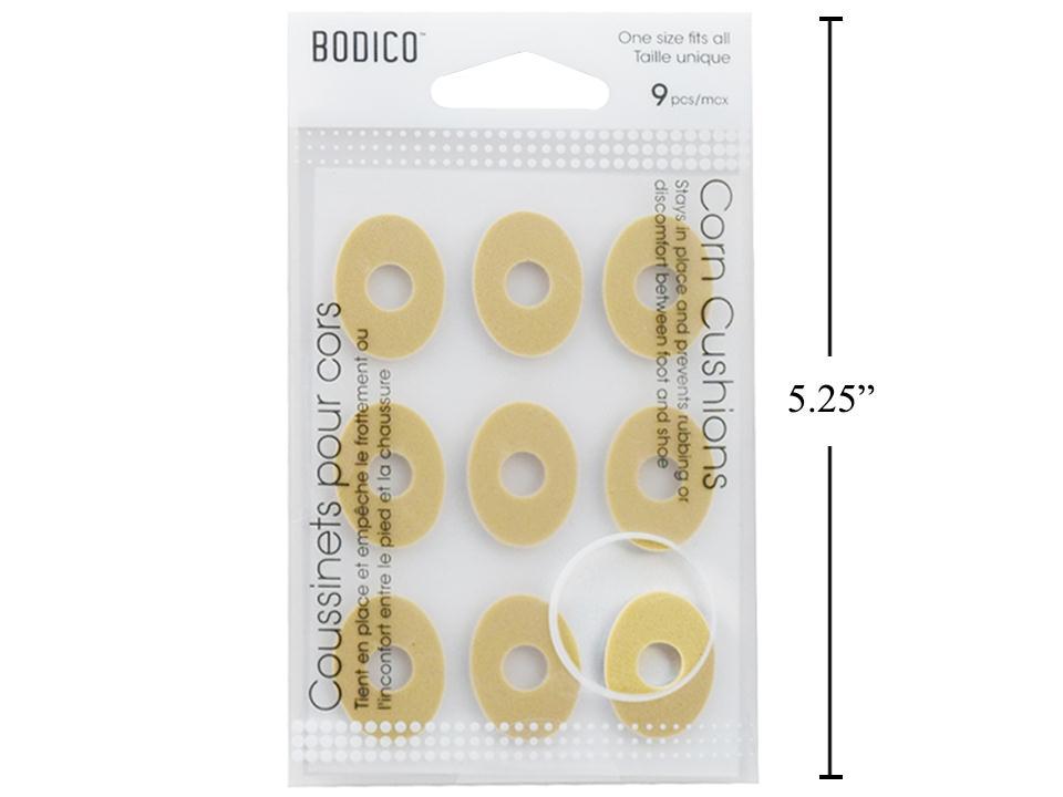 Bodico, 9-pc Corn Foam Cushion, nude col, pvc bag(HZ)