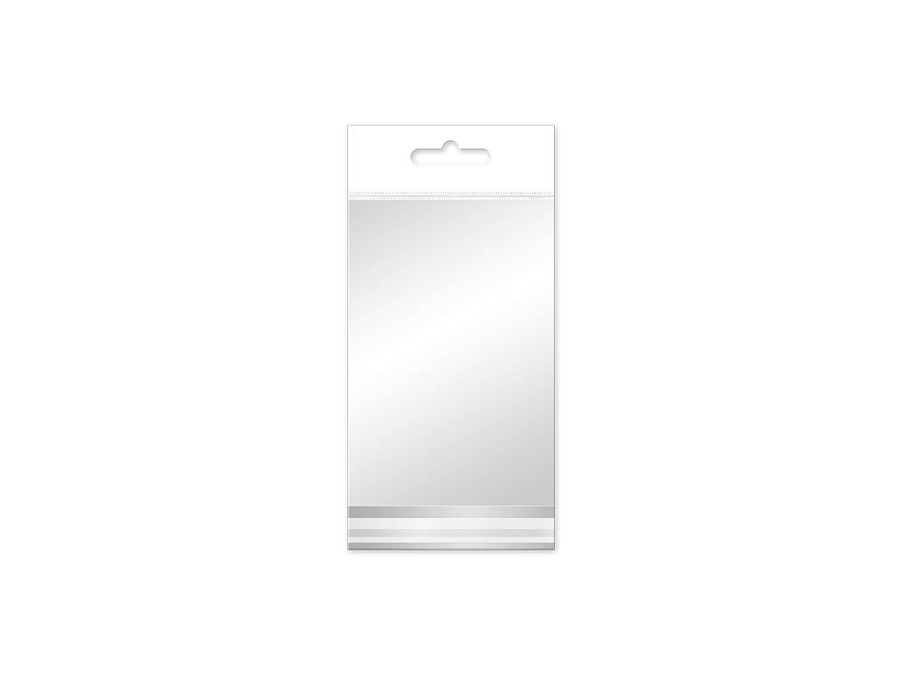 Craft Medley: Bottom-Seal OPP Polybags 3"x4" 28pc White Header