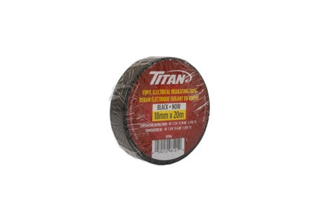 TITAN BLACK P.V.C. ELECTRIC TAPE 18mm x 20m