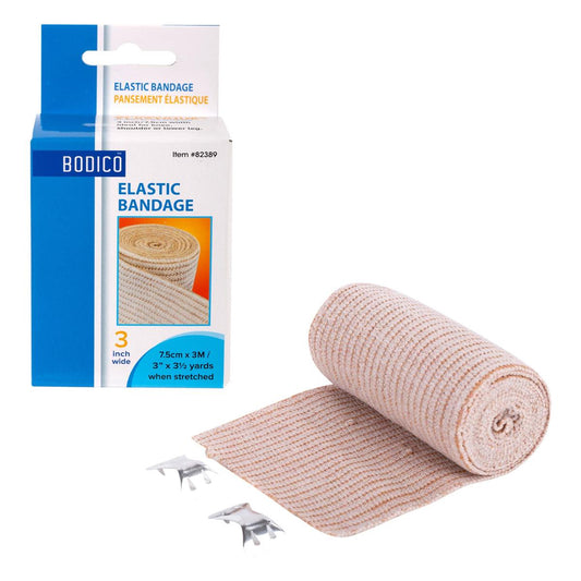 Bodico 3m L 7.5cm W Elastic Bandage c/box