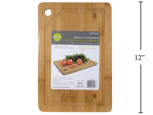 L.Gourmet Bamboo Cutting board 12"x8"x1.5cm