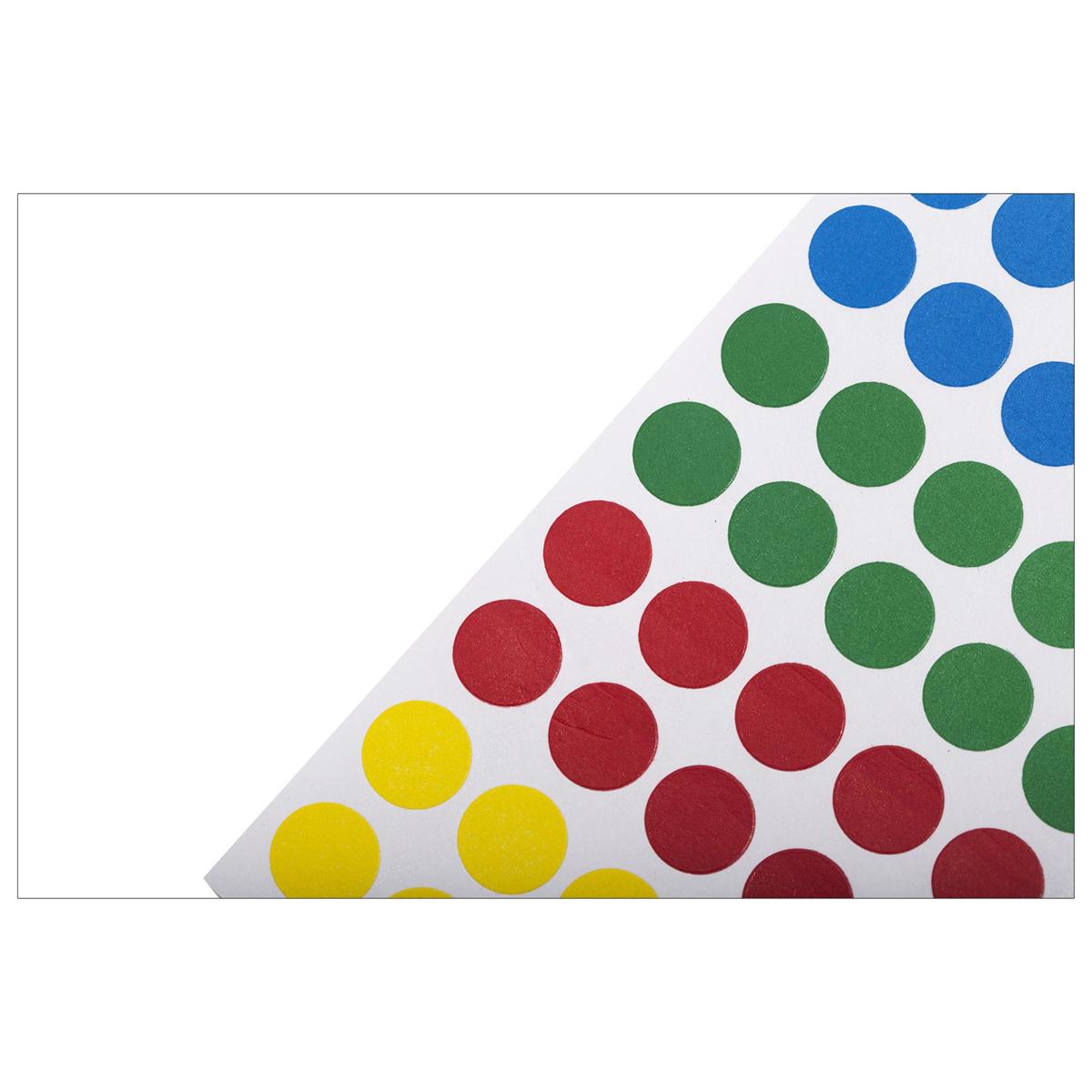 O.WKs.  Colour Coding Label, 520-pc., 15/32" Dia., clam pack