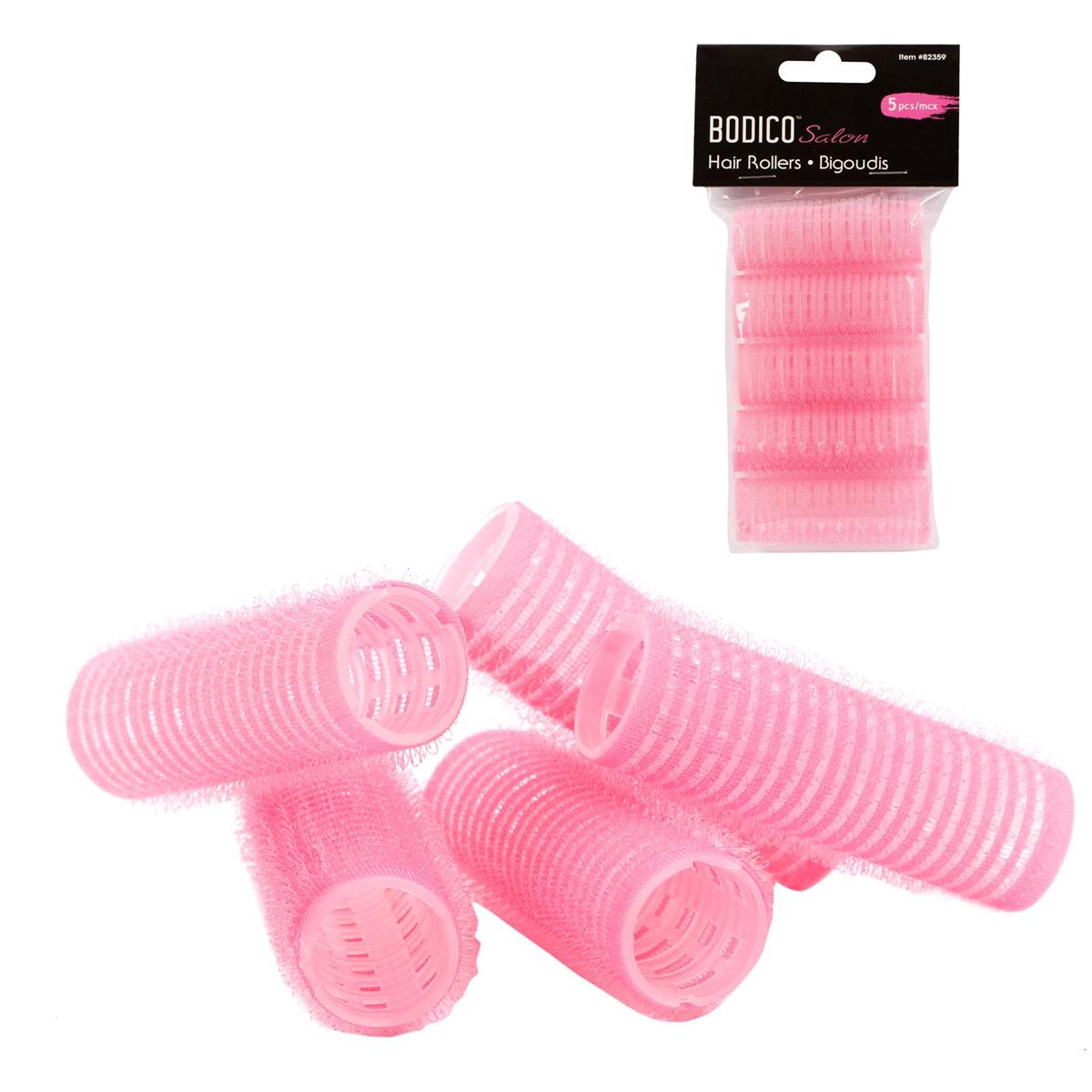 Bodico 5-pc 2cm Dx 6 cm Hair Roller Pink, pbh(HZ)