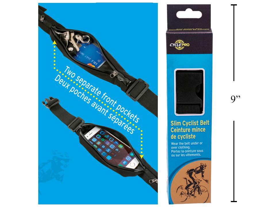 CYCLEPRO Slim Cyclist Belt, w/ 2 Front Pockets, cbx