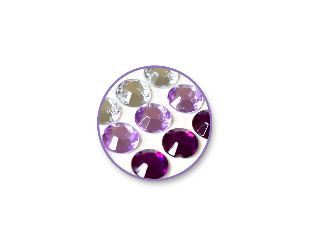 Paper Craft Sticker: 6mm Gem Lines 504pc Value-Pack D) Viola