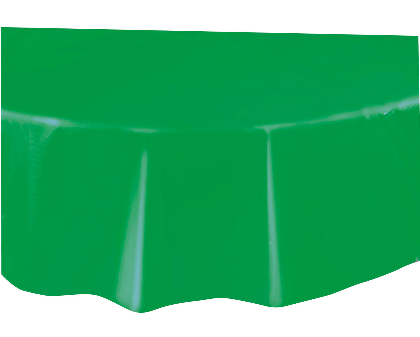 Emerald Green Round Plastic Table Cover – 84 Inch Party Tablecloth