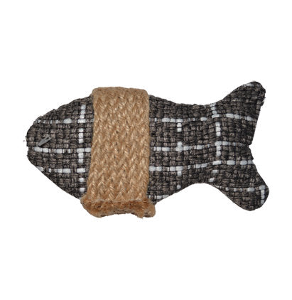 FISH PET TOY-GREY 13X7X2.5cm