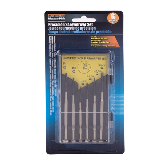 H.E. Master Pro,  6-pc. Precision Screwdriver Set w/Case, b/c