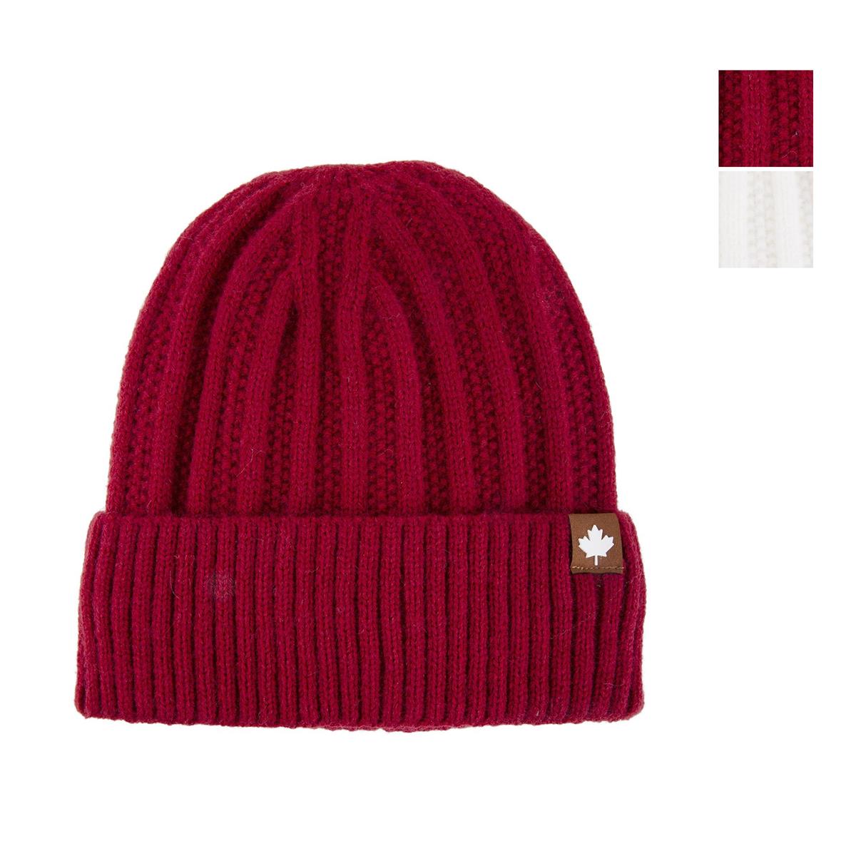 Nordic T. Canada Beanie w Cuff, w brushed lining, 2 asst, ht