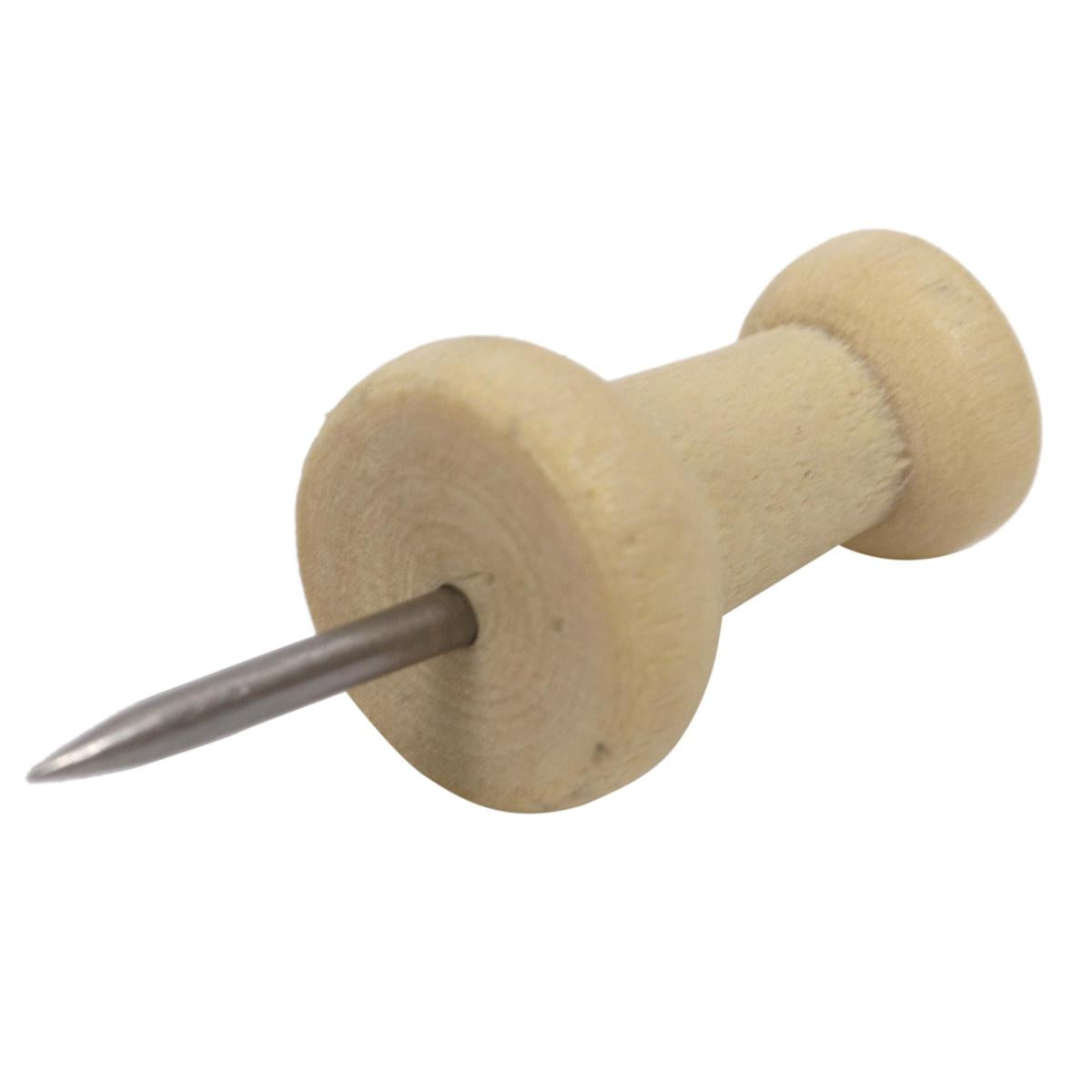 O.WKs. 30-Pc Wood Push Pin, b/c
