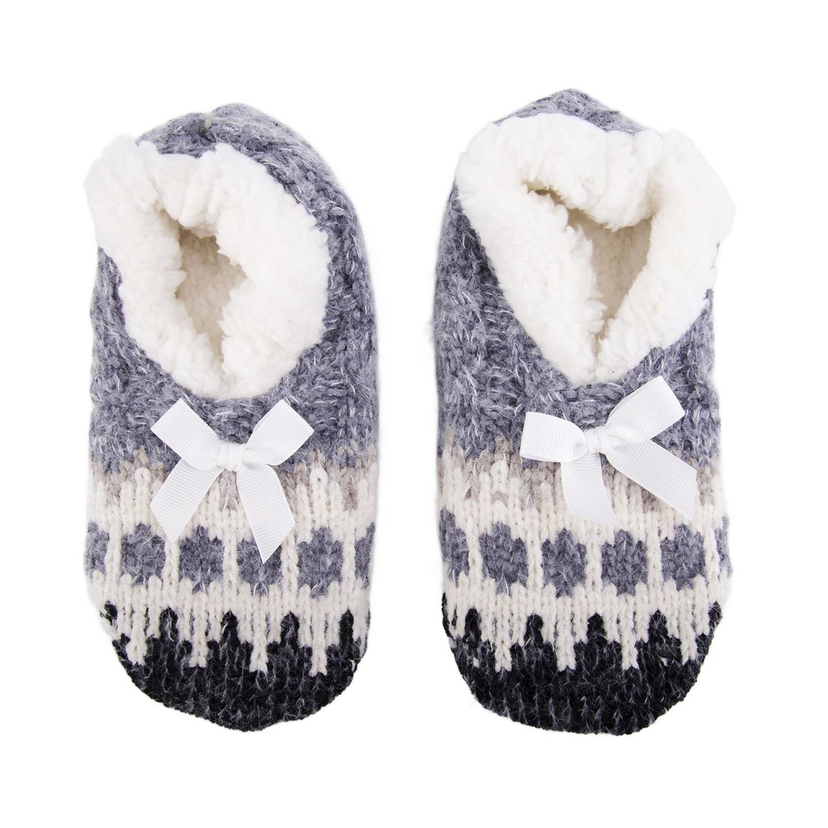 Nordic T. Sherpa Slipper Socks, 2 asst, ht