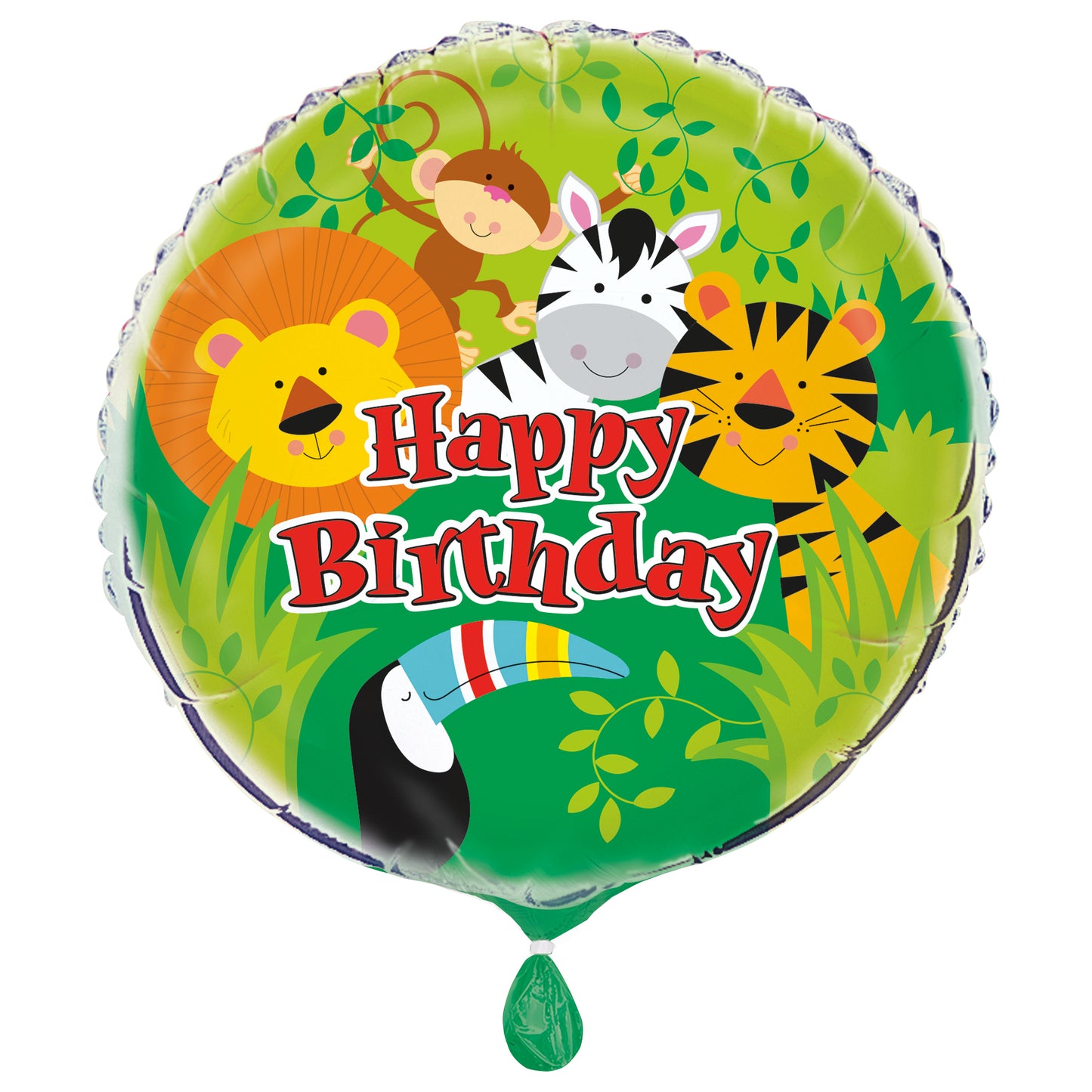 Foil Balloon 18": Animal Jungle - Round