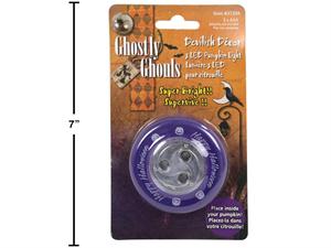 G.Ghouls Pumpkin Light with 3 LED Lights,  b/c (w/Self-Adhesive)