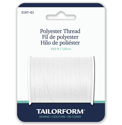 POLYESTER THREAD 150M WHITE