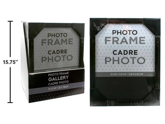 Gallery Frame 11x14", Dk. Wood, PS, shrink wrap + pdq