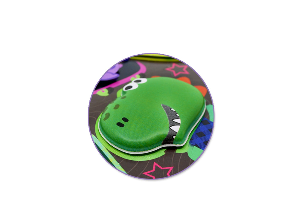 Handmade Sticker: 4.9"x7.3" 3D Big Puffy A) Dino