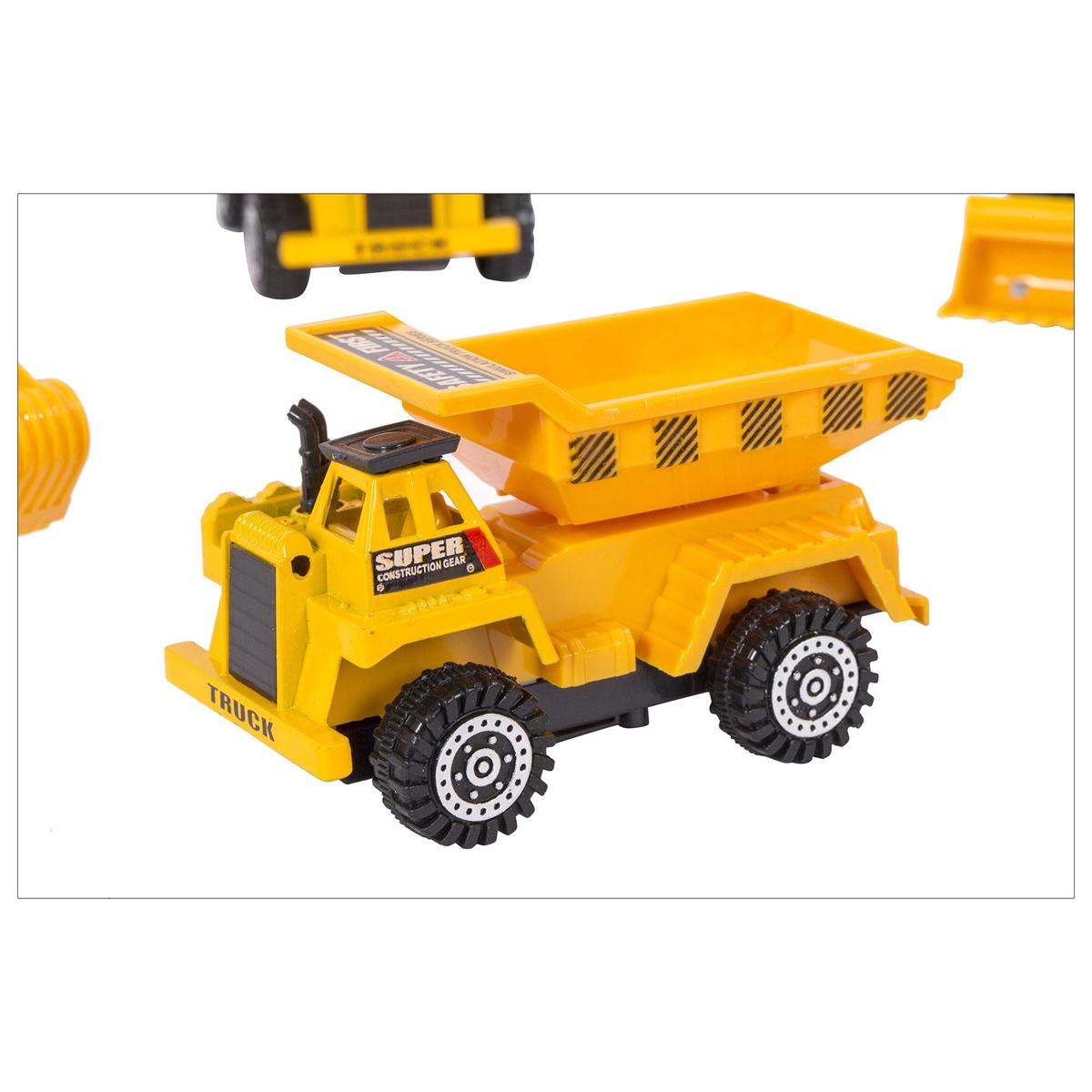 1:64 Die Cast Construction Truck, 6 Asst'd, Blister Card