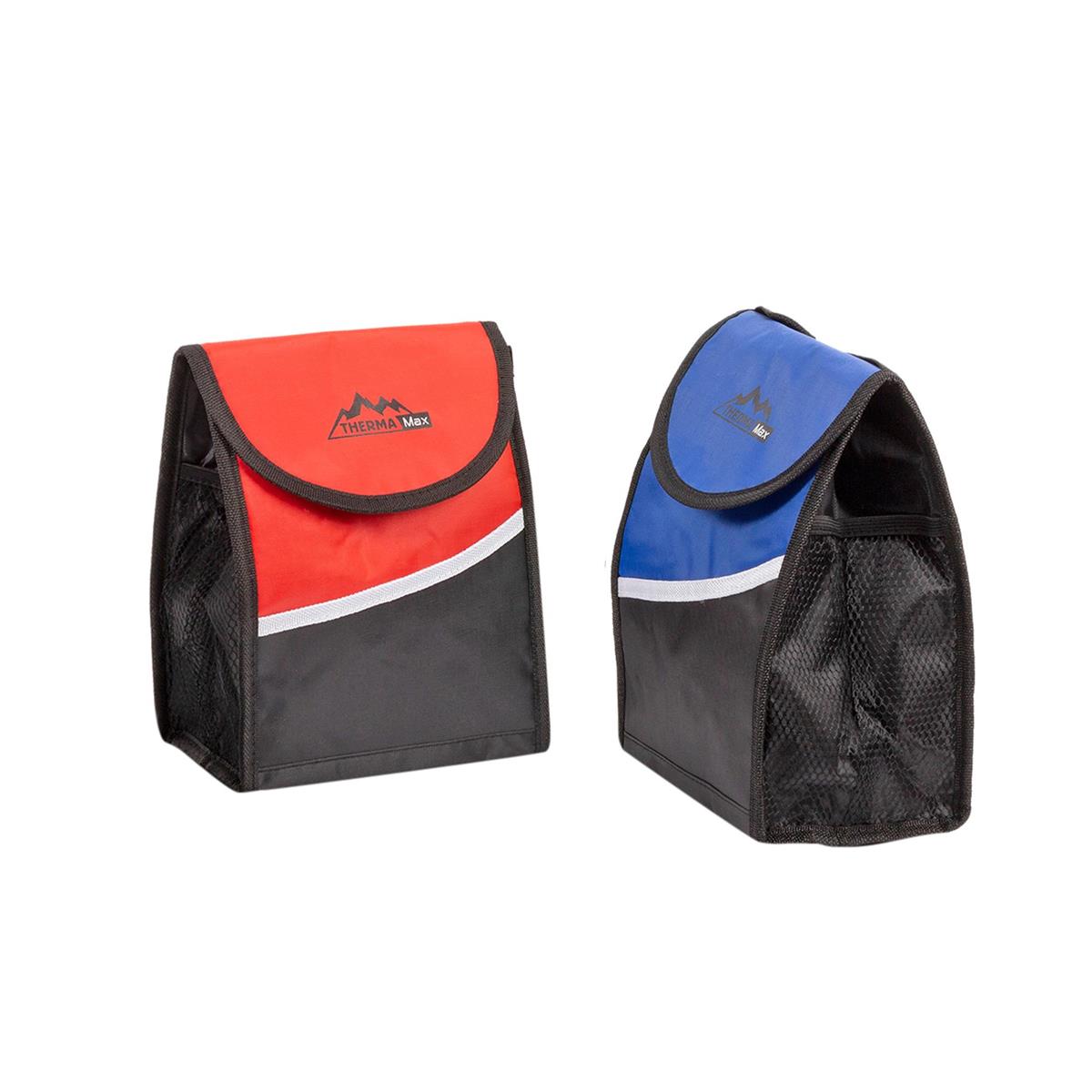 Therma Max Insulated Lunch Cooler Bag, 7.5x4.5x9", 2 cols., tag