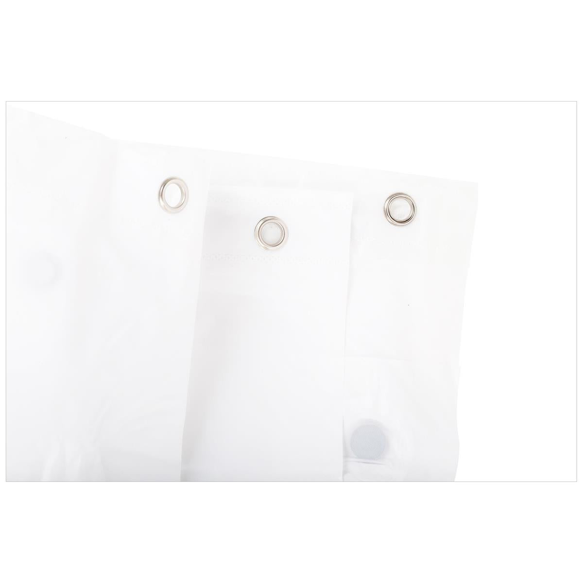 Bodico 70x72"Vinyl Shower Curtain white, 80gm, pvc