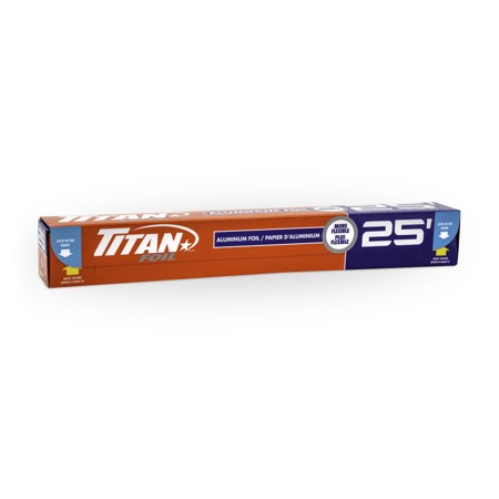 TITAN-FOIL FLEXIBLE ALUMINIUM FOIL ROLL 12"x 25'