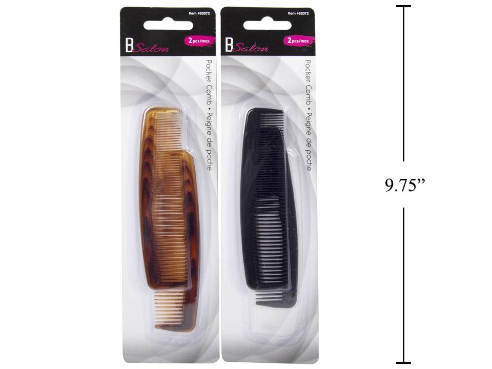 Bodico 2-pc Pocket Comb, 2 col., b/c(HZ)