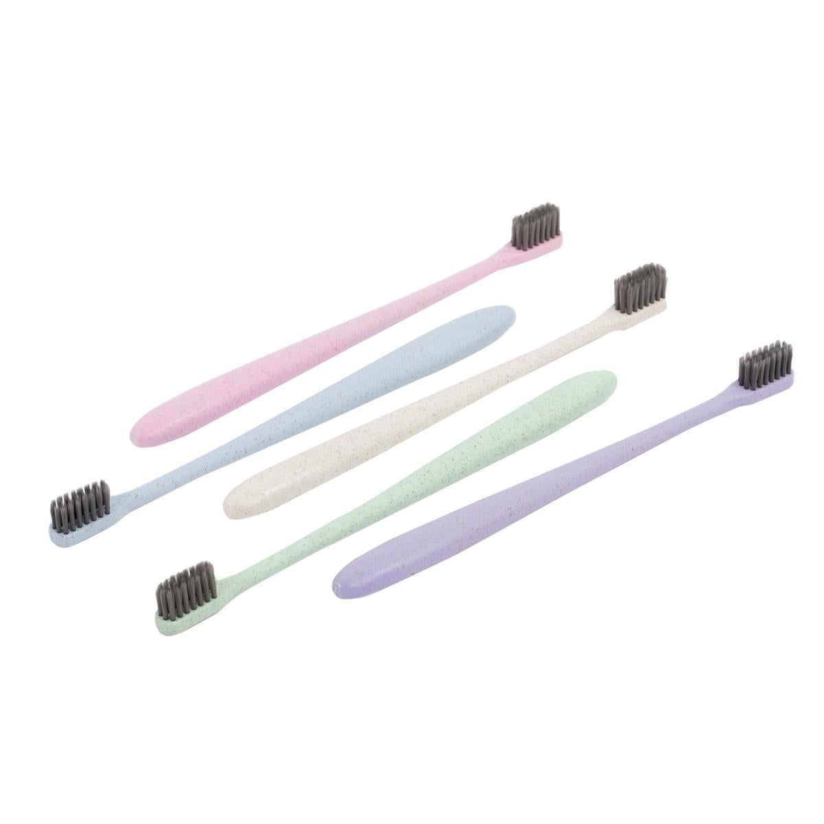 Bodico, 5pk Eco-Friendly Toothbrush ,ultra soft tapered, b/c