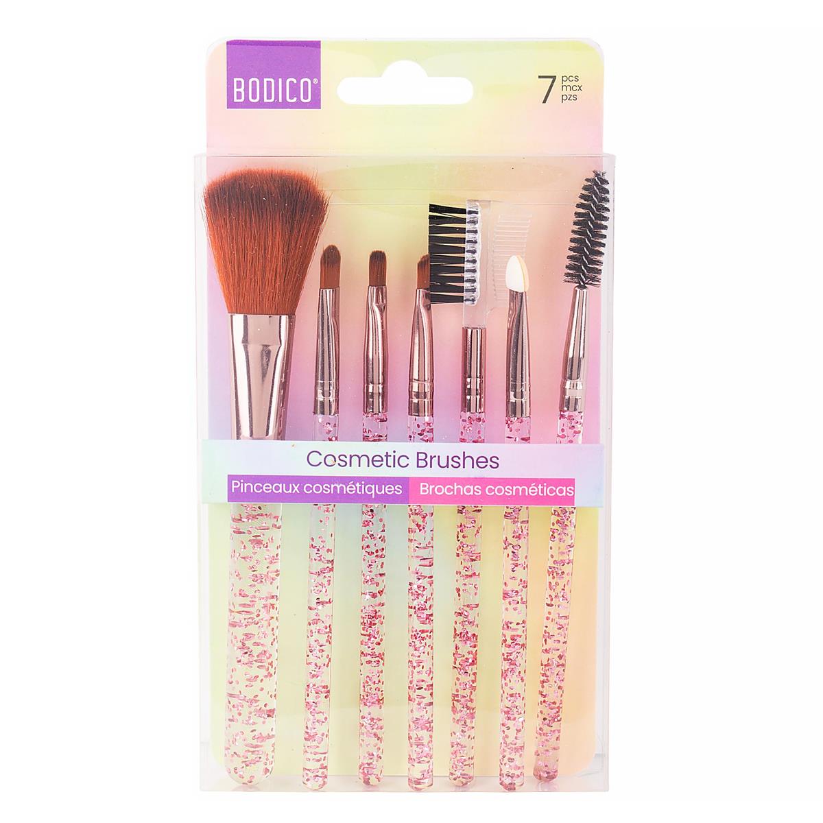 Bodico, 7-pc Glitter Make-Up Brush Set, col box