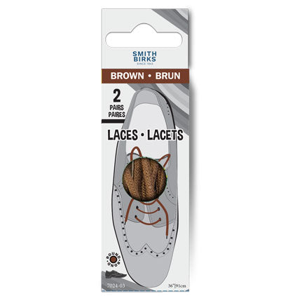 36" LACES - ROUND (2PR) BROWN