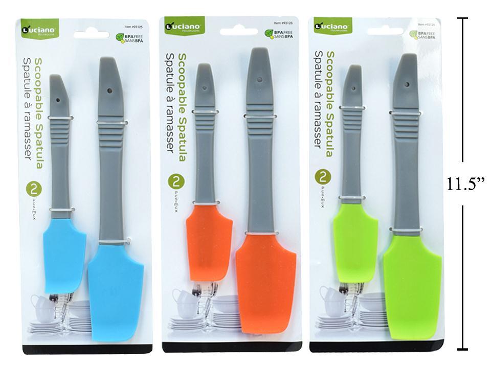 Luciano 2-pc Silicone Spatula, 3 colours, t.o.c.