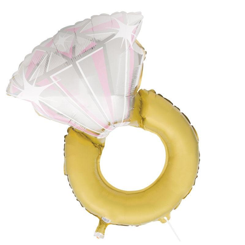 Diamond Ring Giant Foil Balloon 26"  Packaged