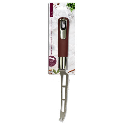 CHEESE KNIFE- AUBERGINE HANDLE 28*2.8CM